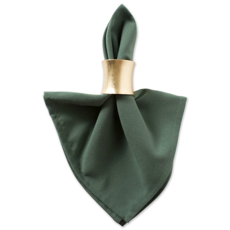 DII 100% Spun Polyester Table Top Collection, Napkins, 18x18, Dark Green, 6 Piece - Image 4